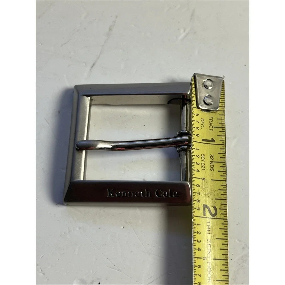 Lot 4 Vintage Men's Kenneth Cole Reaction Silver Belt Buckle
